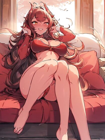 Warm Anime Hentai AI Porn – Full Body Picture with Seductive Eyes on You