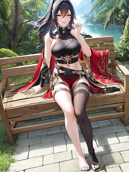 K Watching You from the Couch in Seductive Hentai Picture