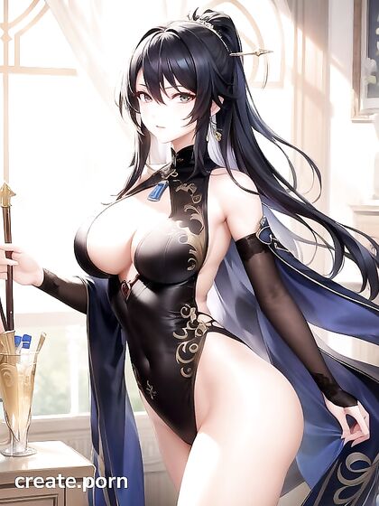 Hu Tao from Genshin Impact Seduces in Steamy Hentai Images