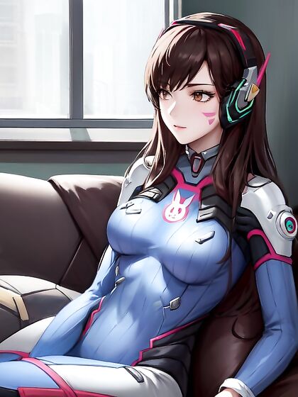 Detailed Couch Blowjob Picture in Third-Person Hentai AIPorn