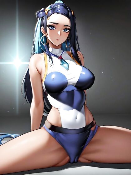 Sci-Fi hentai fantasy with splits and medium breasts