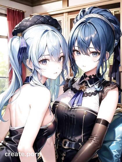 Large-Breasted Duo Engages in Steamy Couch Picture in Hentai AIPorn