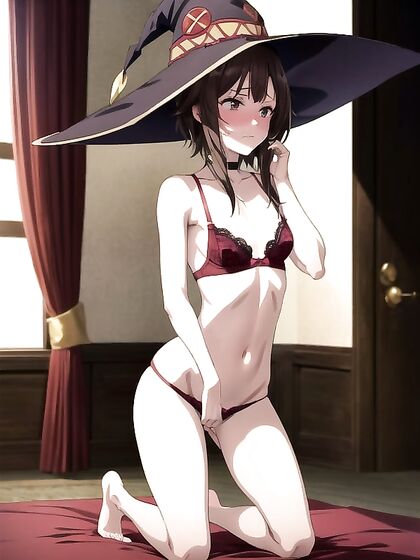 Skinny Girl 18+ Stares Seductively at You in This Front-View Hentai Fantasy