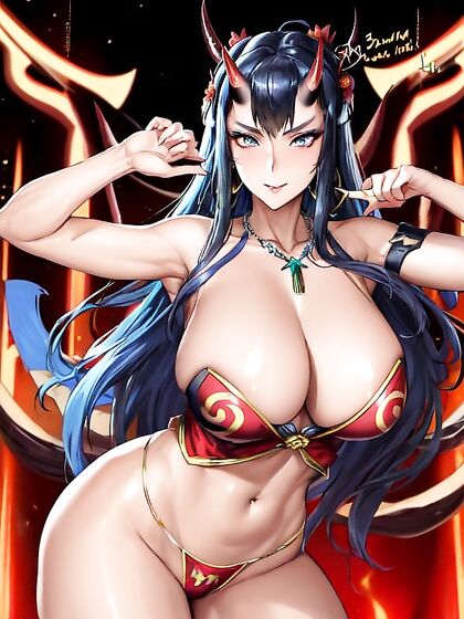 Samurai With Medium Breasts Teased in Fur Coat Hentai Fantasies