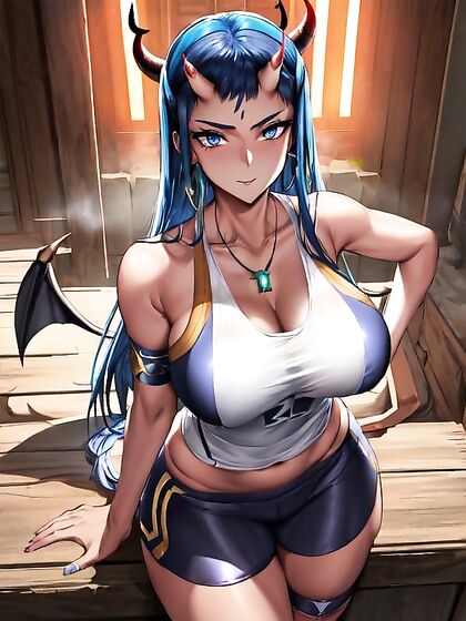 Devil Wears Oversized T-Shirt in Steamy 30+ hentai Picture
