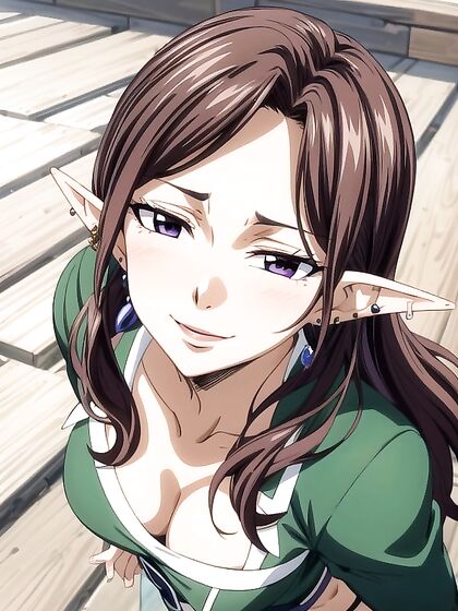 Purple-Eyed Beauty with Large Breasts Moans Wildly in hentai Bliss