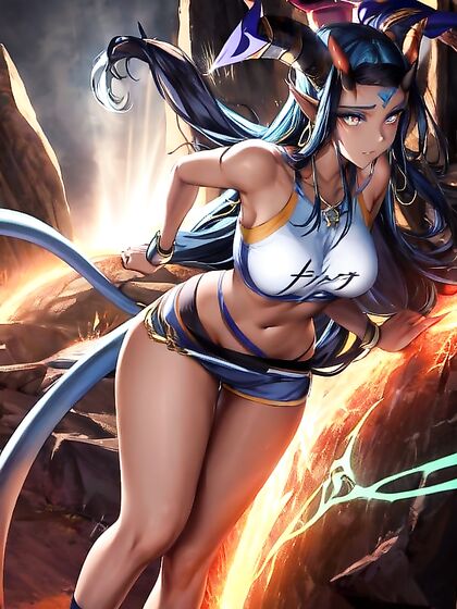 Seductive Devil with Medium Breasts Takes You on a Sinful Hentai Journey