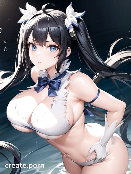 Hestia from DanMachi Shakes Her Bubble Butt in Steamy Hentai Images