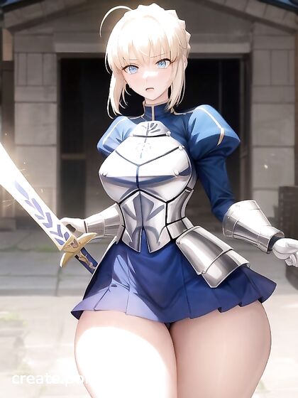 Artoria Pendragon's Massive Bubblebutt in Steamy Hentai Picture