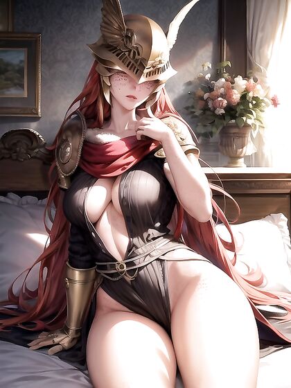 Freckled Beauty Gets Intimate in Ultra-Detailed Bed hentai Picture