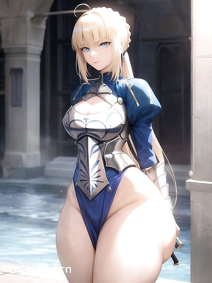 Artoria Pendragon's Huge Tits and Mega Ass in Steamy Hentai Picture
