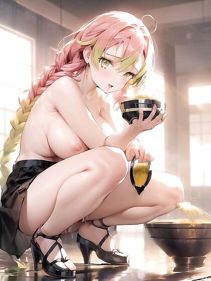 Naked Girl 18+ Gives Birth While Staring ly at You in Hentai AIPorn