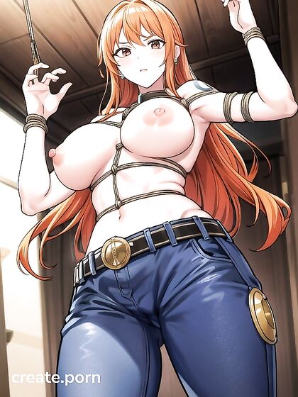 Nami from One Piece Bound in Shibari for  Hentai Pleasure