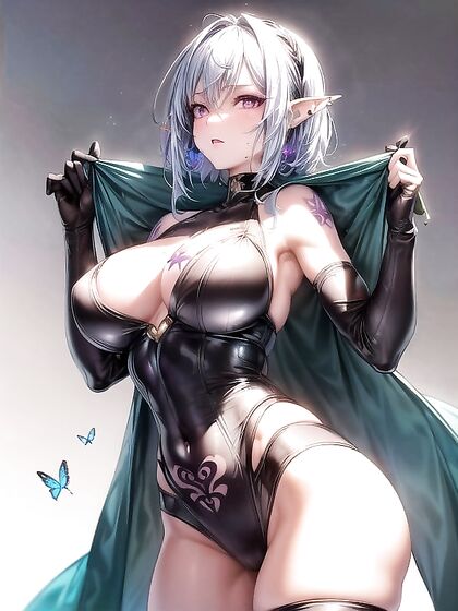 Muscular Perfection Flutters in Butterfly-Themed Hentai Ecstasy