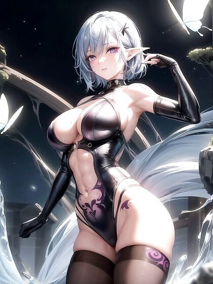 Punk Chick Gets Wild in Simple BackgroundStraight Hentai Picture