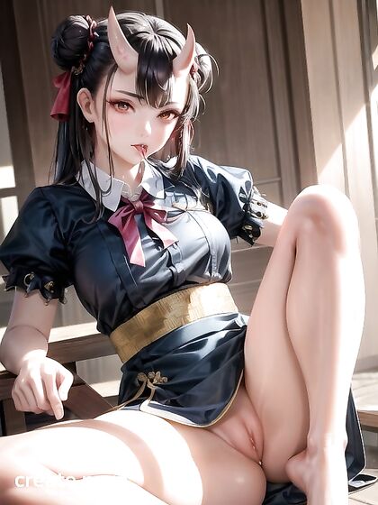 Devilish Solo Masturbation Fantasy in  Hentai Picture