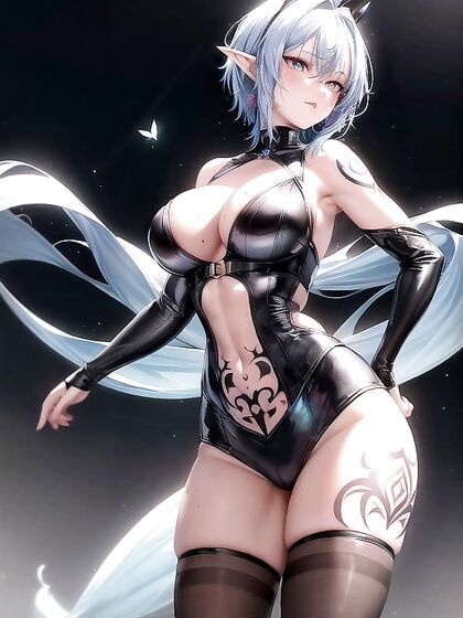 Freckled Elf-Eared Slime Girl 18+ Seduces in Horny Hentai Picture