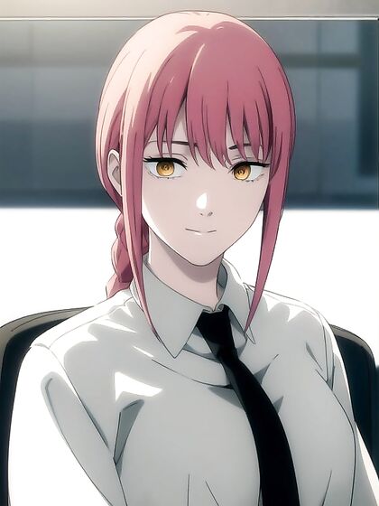Makima from Chainsaw Man Enjoying Blissful Moments in Happy Hentai Pleasure