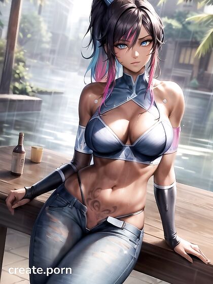 Korra from The Legend of Korra Gets Soaked and Shows Off Her Curves in Hentai Picture