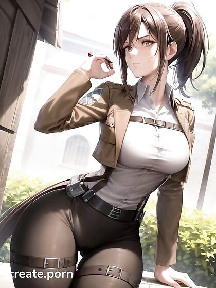 Sasha Braus from Attack on Titan Seduces with Big Boobs and Busty Picture