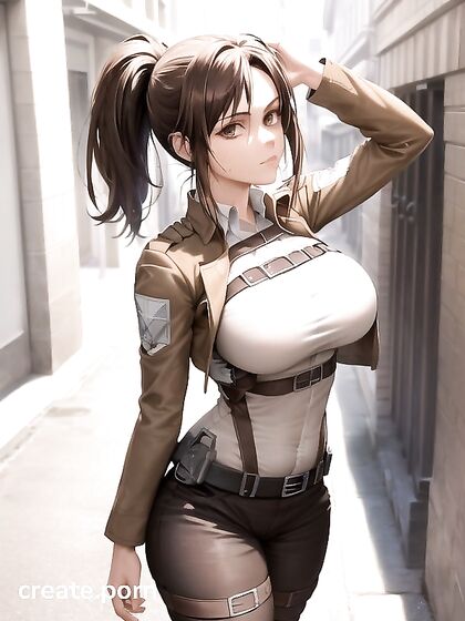 Sasha Braus from Attack on Titan Shows Off Her Curves in Busty Hentai Picture