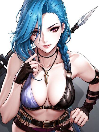 Jinx from League of Legends Gets Wild in Busty Hentai Adventures