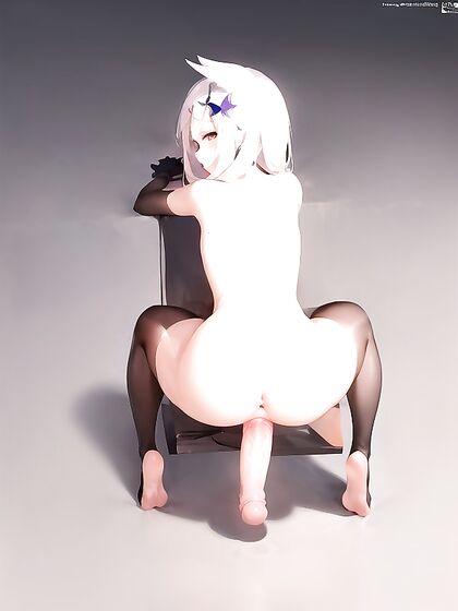 Teen 18+ Slime Girl 18+ Shows Off Thighs in Sultry Hentai Picture
