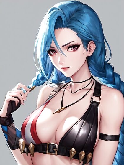 Jinx from League of Legends Gets Wild in Hentai AI Picture