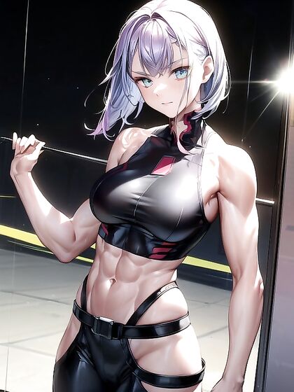 Lucy from Cyberpunk Exploring  Solo hentai Moments