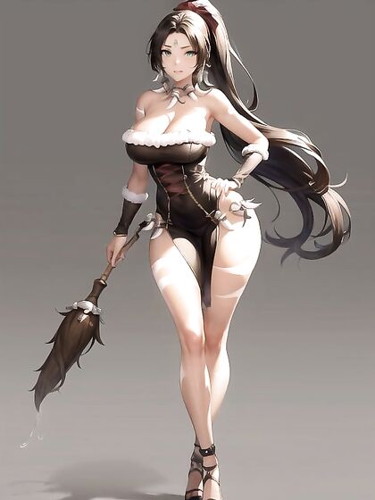 Nidalee from League of Legends Shows Off Large Breasts and Thighs in Steamy Hentai Image