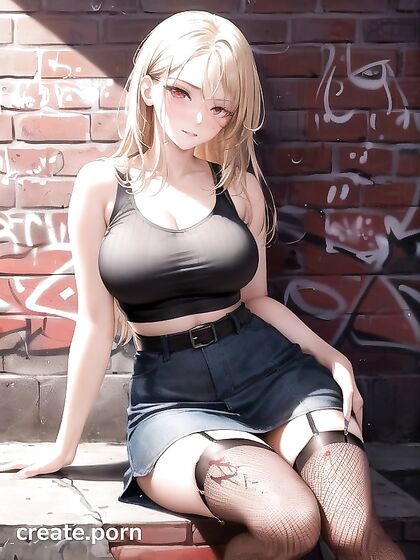 Mature Noon Rocks Her Metal Band Crop Top in Steamy Hentai Picture