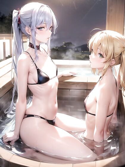Blonde With Huge Breasts Gets Sexy in Skinny Hentai Picture