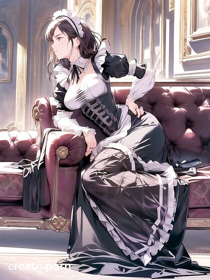 Skinny Girl 18+ with Massive Breasts in Seductive Hentai Picture
