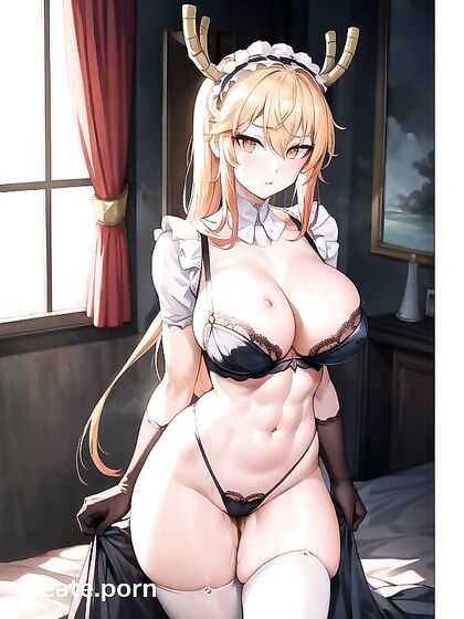 Tohru from Kobayashi-san's Maid Dragon Gets Rugged in Muscular Hentai Picture