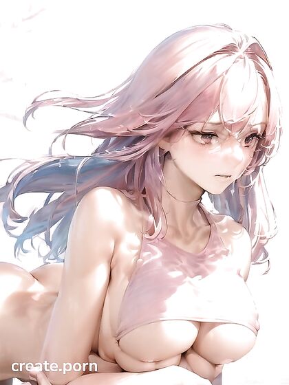 Naked Mid Boob Side View Pleasure in Steamy Hentai Picture