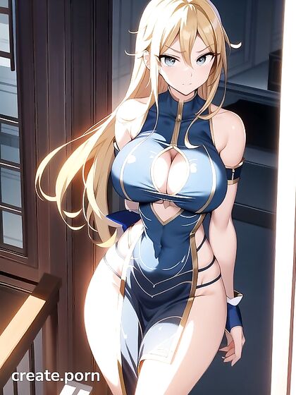 Lucy Heartfilia's Perfect Hourglass Shape in Fairy Tail Uniform on Balcony Smile