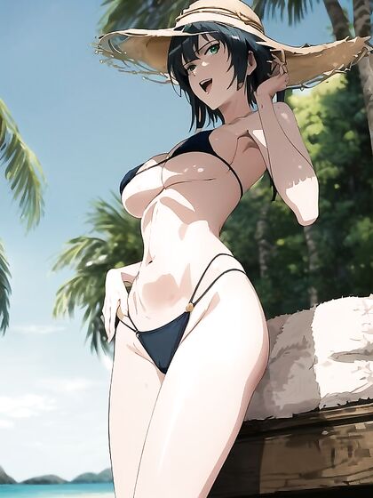 Sunny's Perfect Face Featured in Bottom-Up Hentai Picture