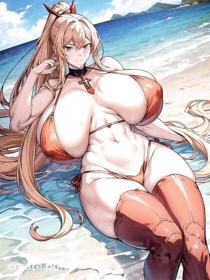 Power from Chainsaw Man Shows Off Thighs in Ponytail Hentai Pleasure