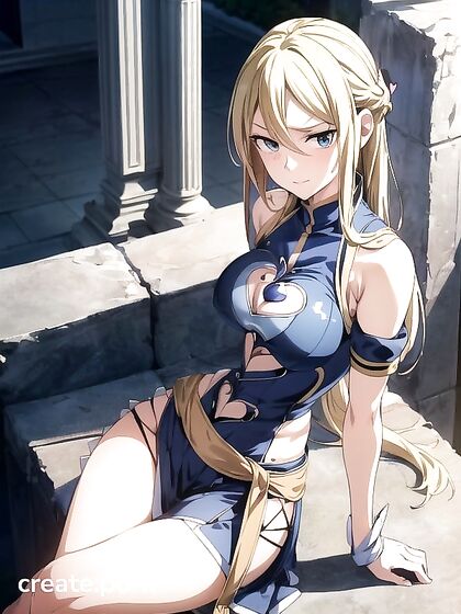 Lucy Heartfilia's Perfect Hourglass Shape and Huge Tits in Anime-Accurate Uniform on Balcony