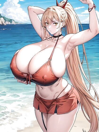 Power from Chainsaw Man Shows Off Her Perfect Thighs and Anatomy in Hentai Bliss