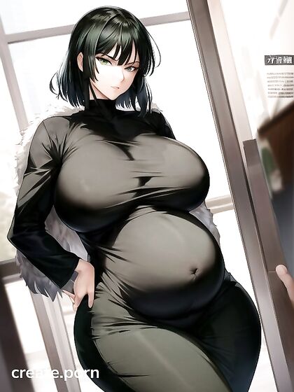 Pregnant Goddess with Massive Breasts and Ass in Steamy Hentai Picture