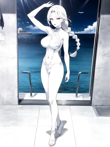 Braided Beauty Shows Off Her Full Body in Captivating Hentai Images