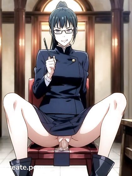Busty Babe Winks and Spreads Her Legs in Seductive Hentai Picture
