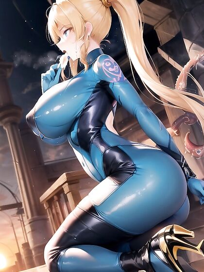 Hentai Babe with Ponytail and Massive Ass Bound for  Pleasure