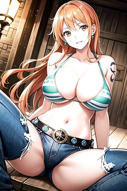 Naked 20-Something Stares ly at You in Seductive Hentai Image
