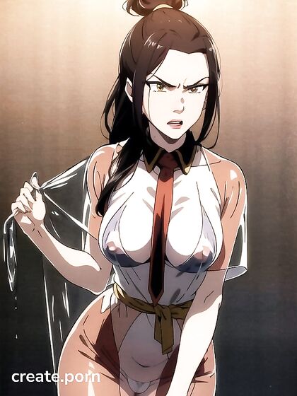 Azula from Avatar Reacts with Shock in Detailed Hentai Images