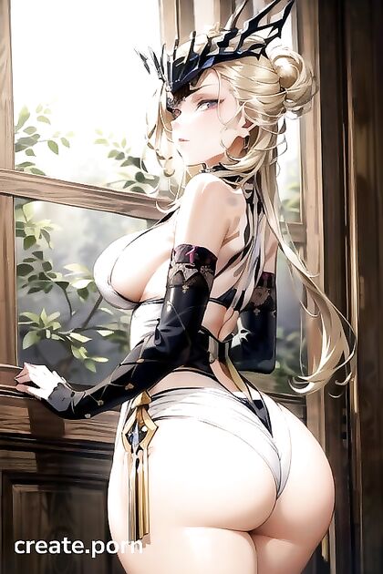 La Signora from Genshin Impact Shows Off Massive Breasts in Detailed Hentai Images