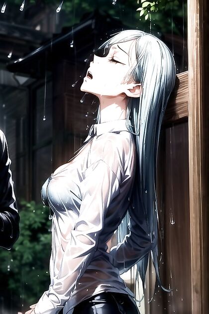 Miwa Kasumi from Jujutsu Kaisen Sobbing in Seductive Off-Shoulder Outfit Hentai