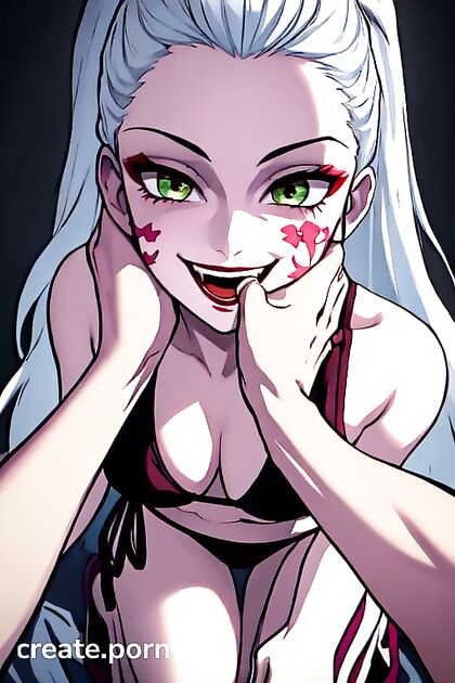 Nezuko's Daki Demon Form in Bikini Hentai Pleasure