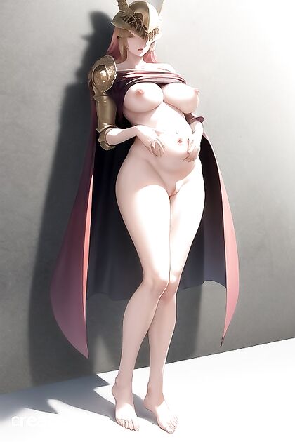 Malenia from Elden Ring Reveals All in Lifting-Shirt Full-Body Hentai Picture
